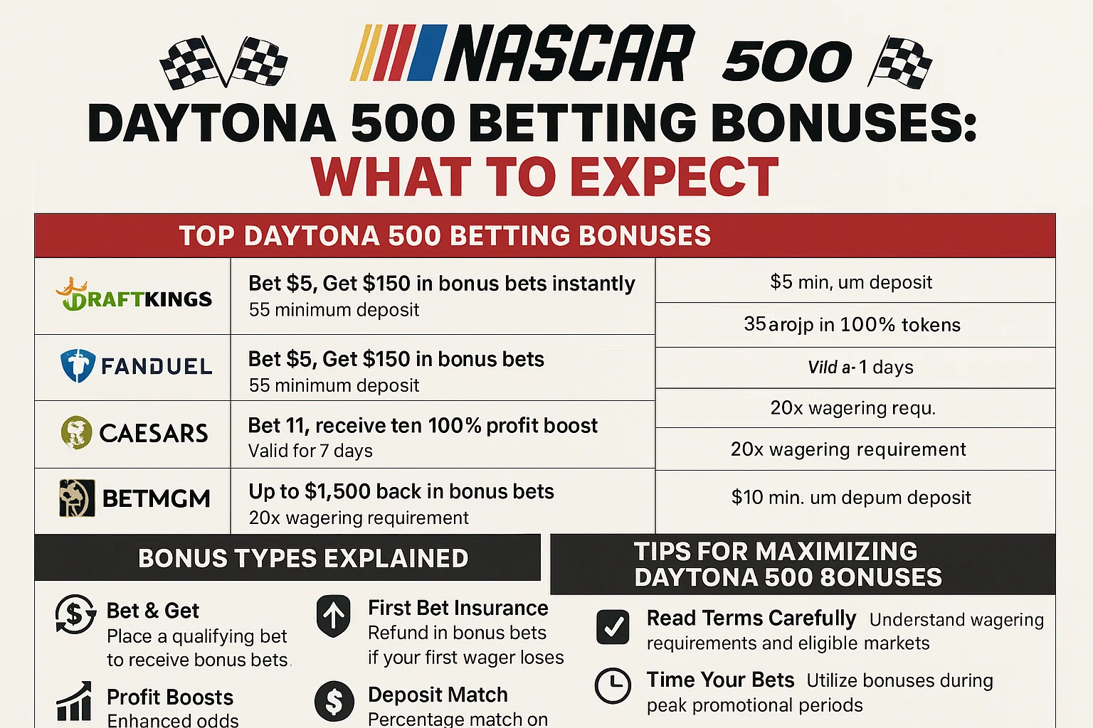 Daytona 500 Betting Sites with Bonuses: What to Expect